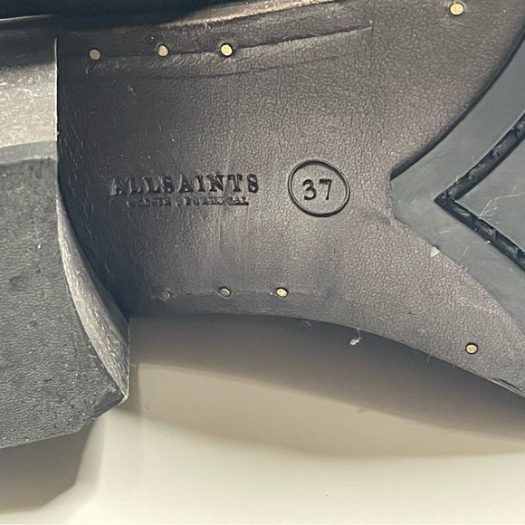 All Saints Jodphur Dark Brown Suede Ankle Boots Size 37 - Picture 6 of 6